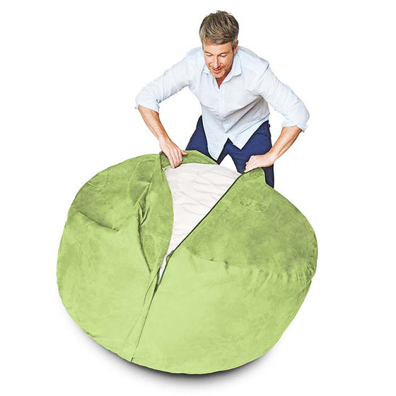 Bean Bag Chair, Light Green / 3FT